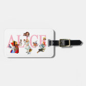 Alice in Wonderland en Friends Bagagelabel (Voorkant horizontaal)