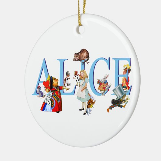 Alice in Wonderland en Friends Keramisch Ornament (Links)