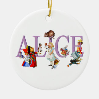 Alice in Wonderland en Friends Keramisch Ornament