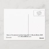 Alice in Wonderland en het Briefkaart van de derde (Achterkant)