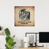 Alice (in Wonderland) en het Dodo Funny Poster (Thuiskantoor)