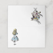 Alice in Wonderland en het witte konijn (Buitenkant ongevouwen)