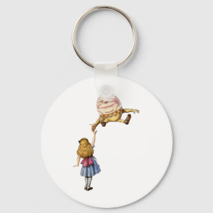 Alice in Wonderland en Humpty Dumpty Sleutelhanger