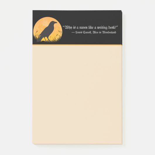 Alice in wonderland en Raven Post-it® Notes (Voorkant)