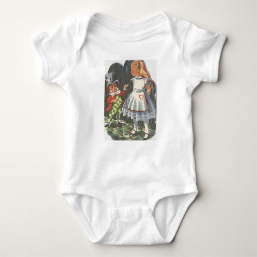Alice in Wonderland en The Mad Hatter Romper (Voorkant)