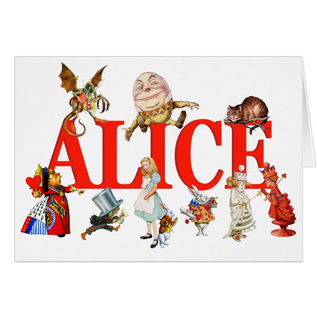 Alice in Wonderland en vrienden. (Voorkant Horizontaal)