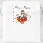 Alice in Wonderland Ex Libris livre étiquette (Sac)