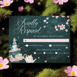 Alice In Wonderland Fairytale Carte Vintage RSVP