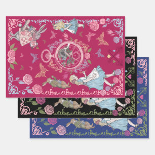 Alice in Wonderland Fairytale ontkoppeling Inpakpapier Vel