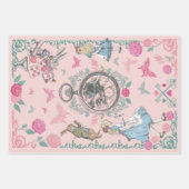 Alice in Wonderland Fairytale ontkoppeling Inpakpapier Vel (Voorkant 3)