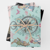 Alice in Wonderland Fairytale ontkoppeling Inpakpapier Vel (In situ)