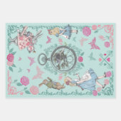 Alice in Wonderland Fairytale ontkoppeling Inpakpapier Vel (Voorkant)