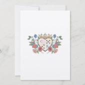 Alice in Wonderland Fairytale Storybook Save The Date (Achterkant)