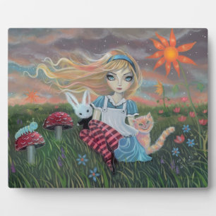 Alice in Wonderland Fantasie Kunst Foto Plaquette Fotoplaat