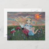 Alice in Wonderland Fantasy Art Briefkaart (Voorkant / Achterkant)