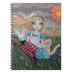 Alice in Wonderland Fantasy Art Notitieboek
