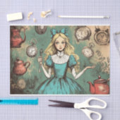  Alice in Wonderland Fantasy Decoupage Tissuepapier (Craft)