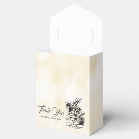 Alice in Wonderland Favor Box Bedankdoosjes (Geopend)