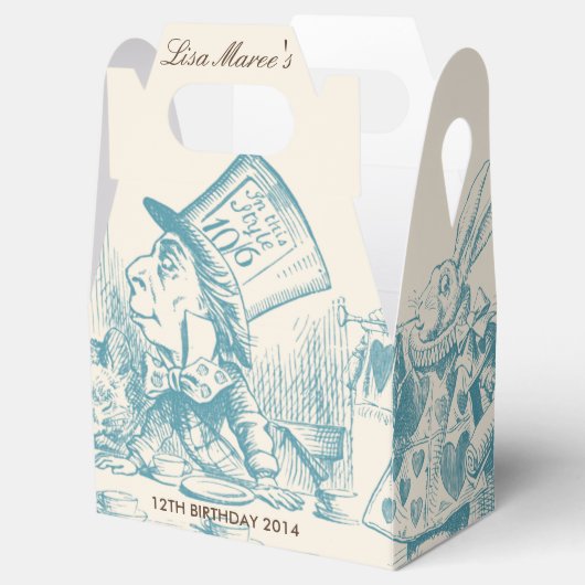 Alice in Wonderland - Favor Box Bedankdoosjes (Geopend)