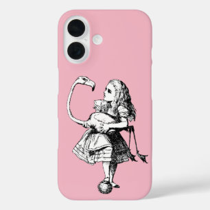Alice in Wonderland Flamingo iPhone 16 Hoesje