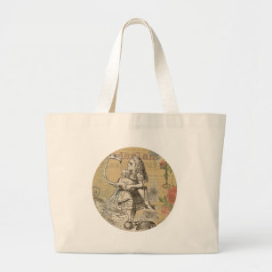 Alice in Wonderland Flamingo Classic Grote Tote Bag