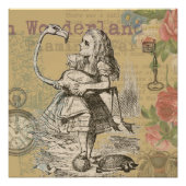 Alice in Wonderland Flamingo Classic Perfect Poster (Voorkant)