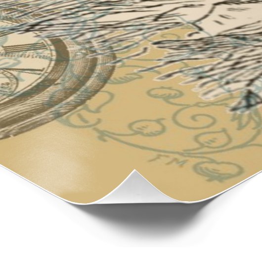 Alice in Wonderland Flamingo Classic Perfect Poster (Hoek)