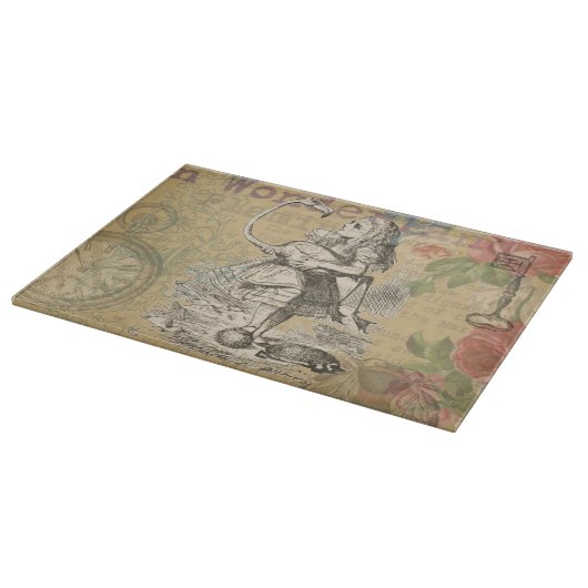 Alice in Wonderland Flamingo Classic Snijplank (Hoek)