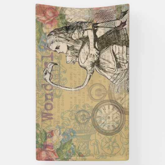 Alice in Wonderland Flamingo Classic Spandoek (Verticaal)