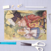  Alice in Wonderland Flamingo Decoupage Tissuepapier (Craft)