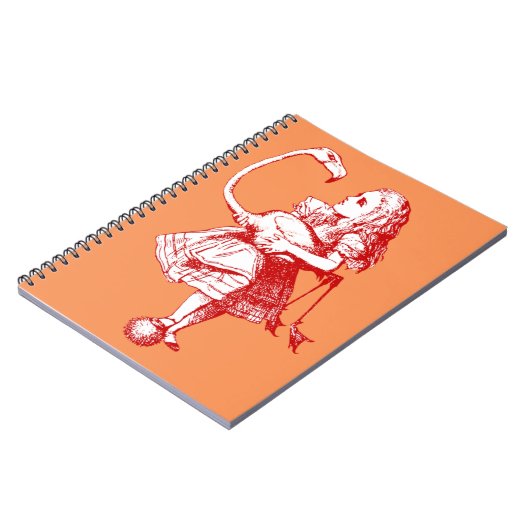 Alice in Wonderland Flamingo Notitieboek (Linkerzijde)