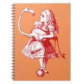 Alice in Wonderland Flamingo Notitieboek (Voorkant)