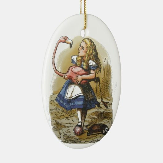 Alice in Wonderland Flamingo Ornament (Rechts)