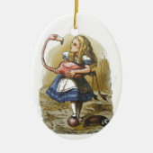Alice in Wonderland Flamingo Ornament (Voorkant)