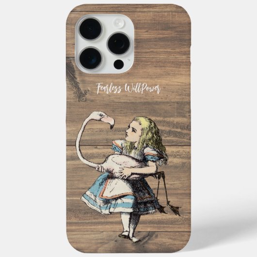 Alice in Wonderland Flamingo Uw Citaat of Naam Case-Mate iPhone Case (Achterkant)