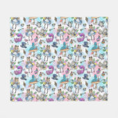 Alice in wonderland Fleece Blanket (Voorkant (Horizontaal))