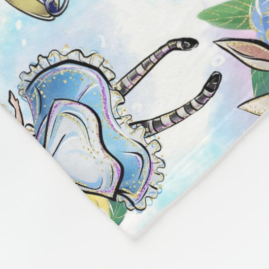 Alice in wonderland Fleece Blanket (Hoek)