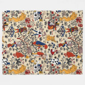 Alice in Wonderland Fleece Deken (Voorkant (Horizontaal))