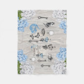 Alice in Wonderland  Flowers Fleece Blanket (Voorkant)