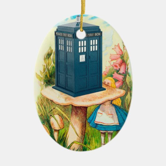 Alice in Wonderland Funny Call Box Ornament (Voorkant)