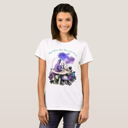Alice in Wonderland Funny T-shirt (Voorkant volledig)