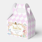 Alice in wonderland, gekke hatter tea party mint f bedankdoosjes (Voorkant Zijde)