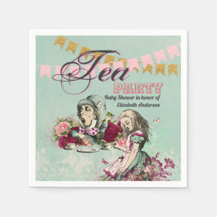 Alice in Wonderland Gekke Hoedenmakers Theepartij  Servet