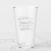 Alice in wonderland glas (Achterkant)