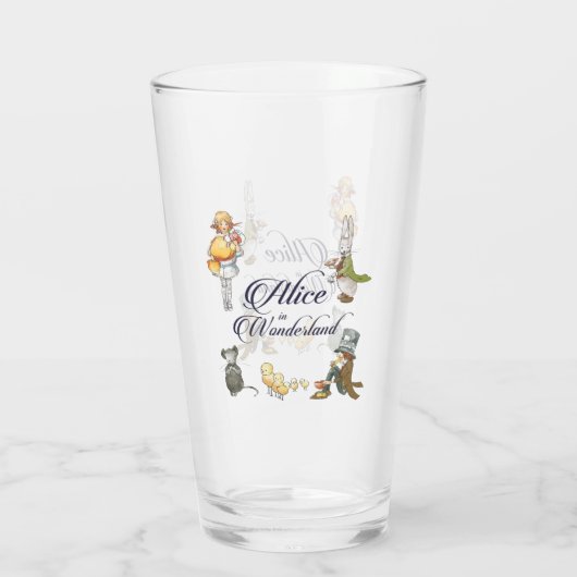 Alice in Wonderland Glas (Achterkant)