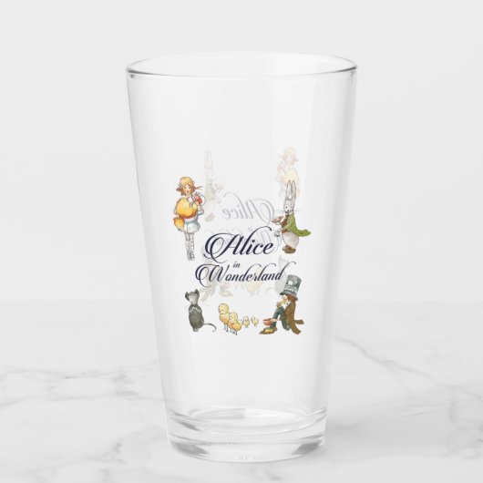 Alice in Wonderland Glas (Voorkant)