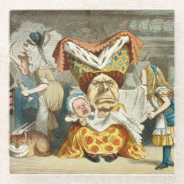 Alice in Wonderland Glazen Onderzetter