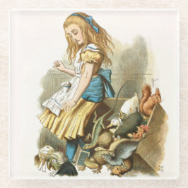 Alice in Wonderland Glazen Onderzetter