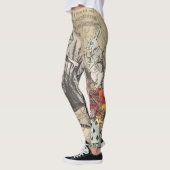 Alice in Wonderland gordijn klassieke kunst Leggings (Links)