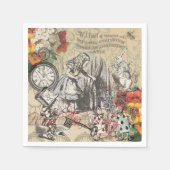 Alice in Wonderland gordijn klassieke kunst Servet (Voorkant)